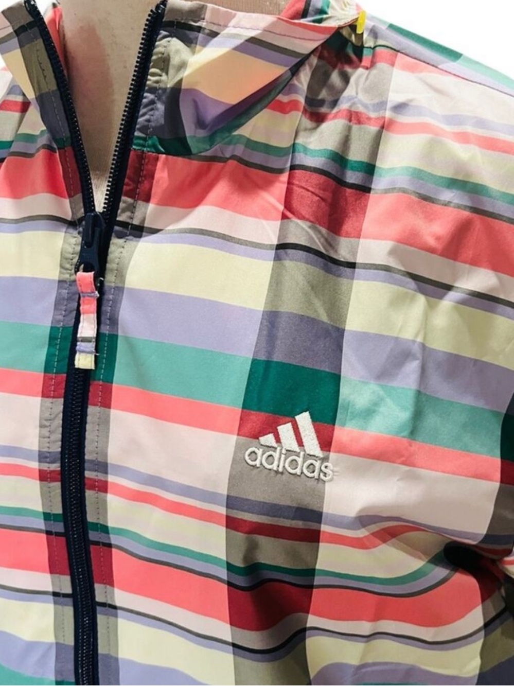 adidas X Noah NYC multicolor Jacket in Pink, Green & Blue - Picture 3 of 5